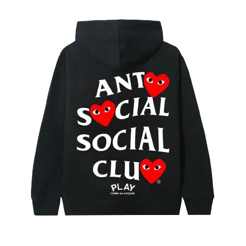 ASSC X Comme Des Garcons Schwarzer Hoodie